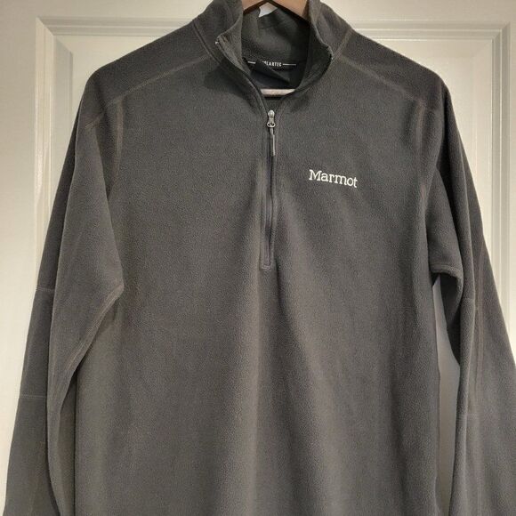 Marmot Pullover  Fleece Dark Gray size M - Picture 1 of 8